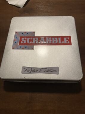Scrabble - Retro Edition In Tin Board game Complete